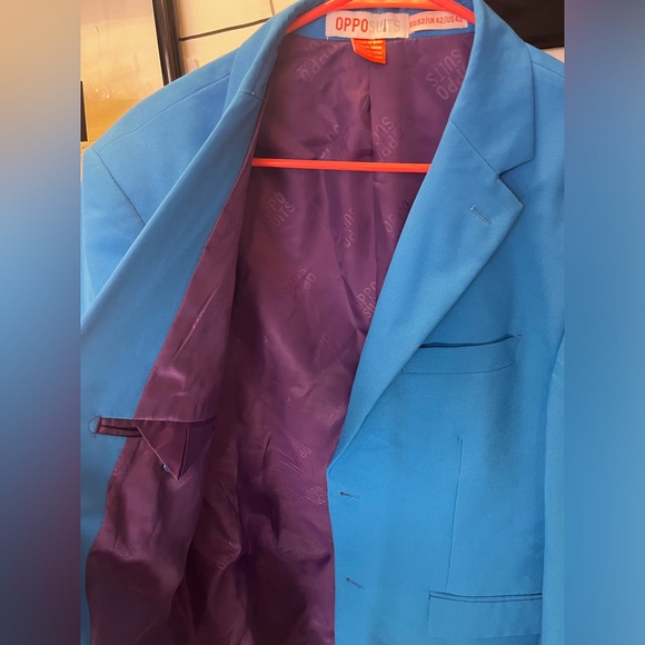 Blue OppoSuit (jacket & pants). 42R 💙 - Picture 3 of 3